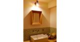 洗面台：福島県郡山市　お気に入りのタイルがアクセントの洗面リフォーム