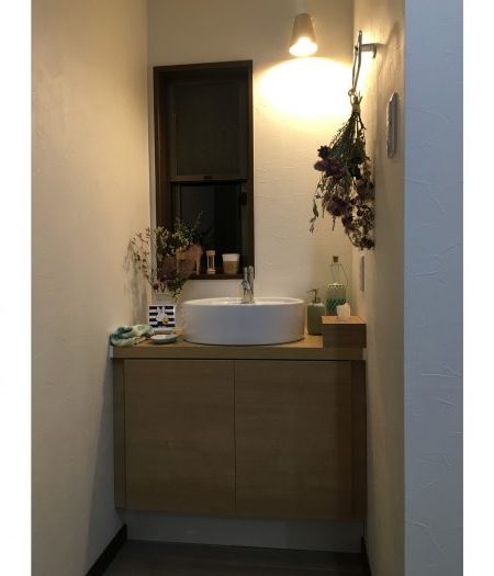 洗面台：福島県郡山市　新たな洗面所作成リフォーム