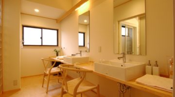 洗面台：福島県郡山市　シンプルリッチ！な洗面室リフォーム