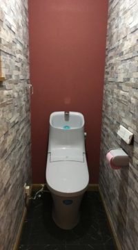 トイレ：宮城県　内装にこだわったトイレリフォーム