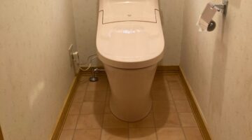 トイレ：宮城県岩沼市　カラーも素敵な節水トイレリフォーム