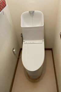 トイレ：宮城県岩沼市　一体型トイレでお掃除も家計も楽々リフォーム