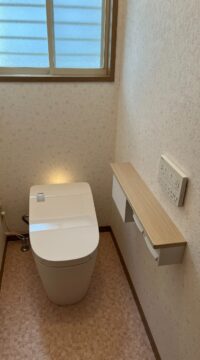 トイレ：宮城県塩釜市　飛び跳ねを防ぐ！トイレリフォーム