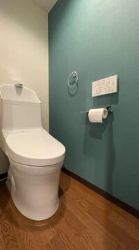 トイレ：宮城県多賀城市　1日で壁・床貼り替え！トイレリフォーム