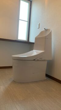 トイレ：宮城県岩沼市　節水　手洗付きトイレリフォーム