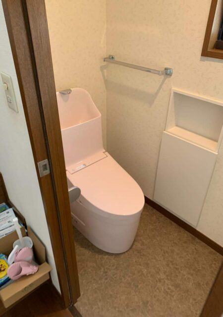 トイレ：宮城県名取市　TOTO　節水トイレリフォーム