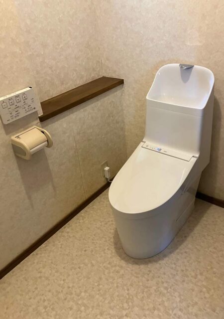 トイレ：宮城県名取市　TOTO　１日でできる手洗付きトイレリフォーム