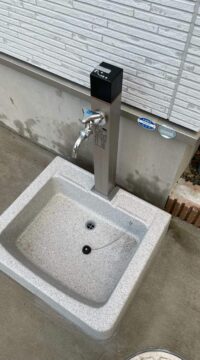 その他：宮城県仙台市泉区　散水栓を立水栓にリフォーム