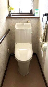 トイレ：宮城県多賀城市　既存クロスのままでトイレのリフォーム