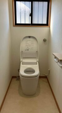 トイレ：宮城県多賀城市　泡洗浄のアラウーノへトイレリフォーム工事