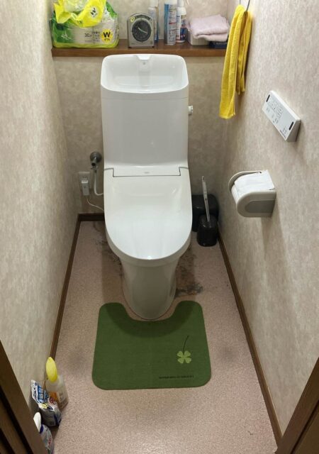 トイレ：宮城県宮城郡七ヶ浜町　アメージュシャワートイレのリフォーム