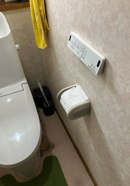 トイレ：宮城県宮城郡七ヶ浜町　アメージュシャワートイレのリフォーム