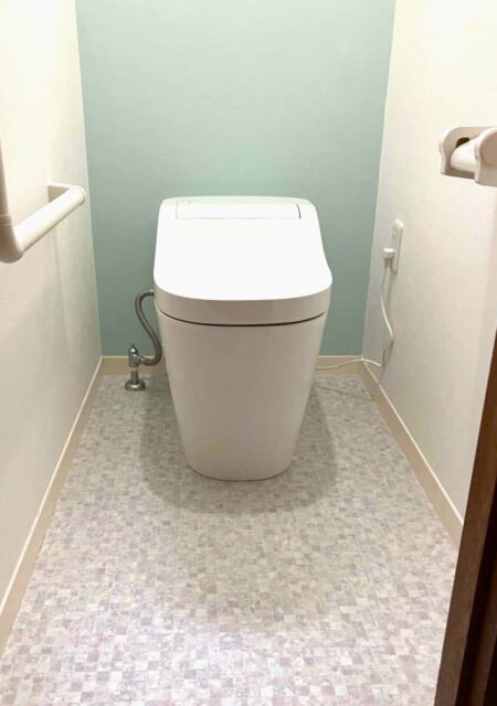 トイレ:宮城県仙台市太白区 Panasonicアラウーノトイレと内装のリフォーム