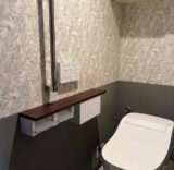 トイレ：宮城県仙台市太白区　柄クロスが映える、ホテルライクなトイレリフォーム