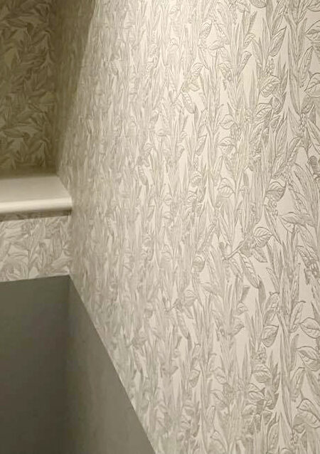 トイレ：宮城県仙台市太白区　柄クロスが映える、ホテルライクなトイレリフォーム