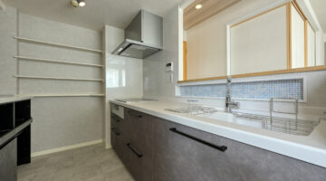 キッチン:宮城県 見せる収納で楽しむキッチンリフォーム