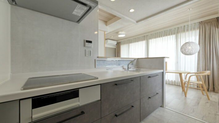 キッチン:宮城県 見せる収納で楽しむキッチンリフォーム