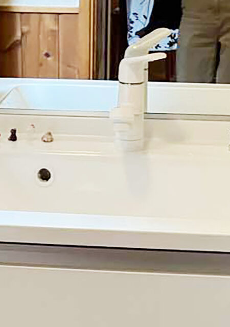 洗面台：宮城県仙台市青葉区　収納力と使いやすさを高めた洗面台リフォーム