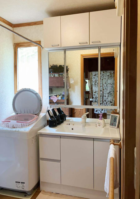 洗面台：宮城県仙台市青葉区　収納力と使いやすさを高めた洗面台リフォーム