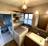 洗面台:宮城県名取市 悩みを解消!ヴィンテージ感で統一した浴室・洗面室リフォーム