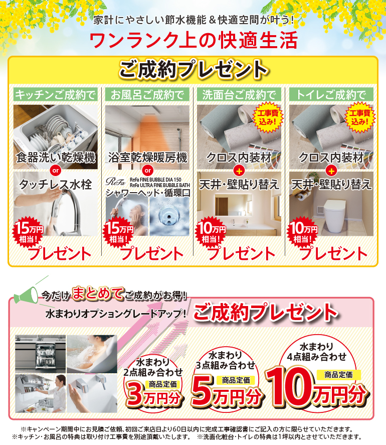 成約プレゼント