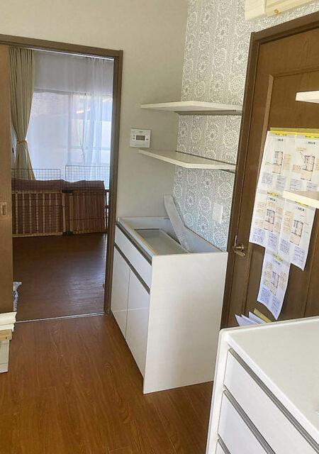 キッチン:宮城県名取市 白を基調にした、清潔感あふれるキッチンリフォーム